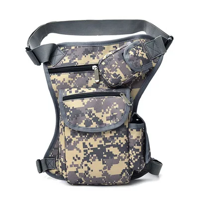 Брезентовая сумка для ног на открытом воздухе, альпинистский поясной рюкзак, военные сумки, многофункциональные дорожные походные треккинговые рыболовные сумки - Цвет: Digital Camo