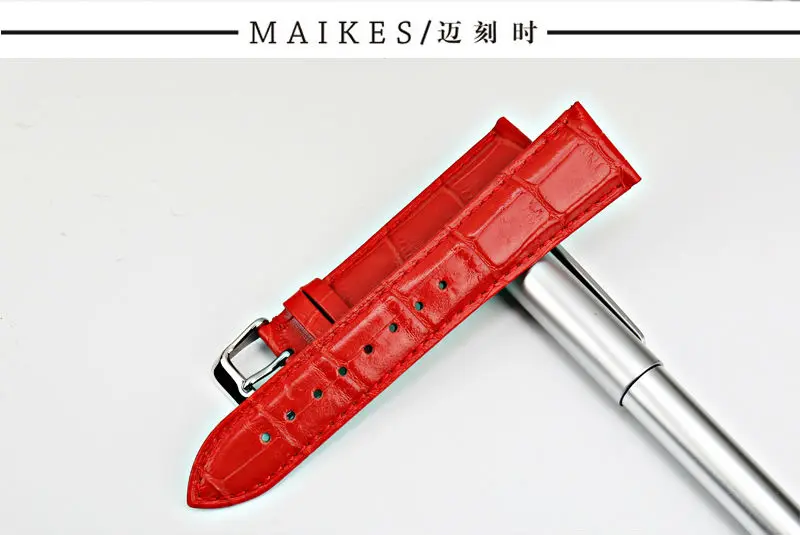 Maikes pulseira de relógio feminina, de couro
