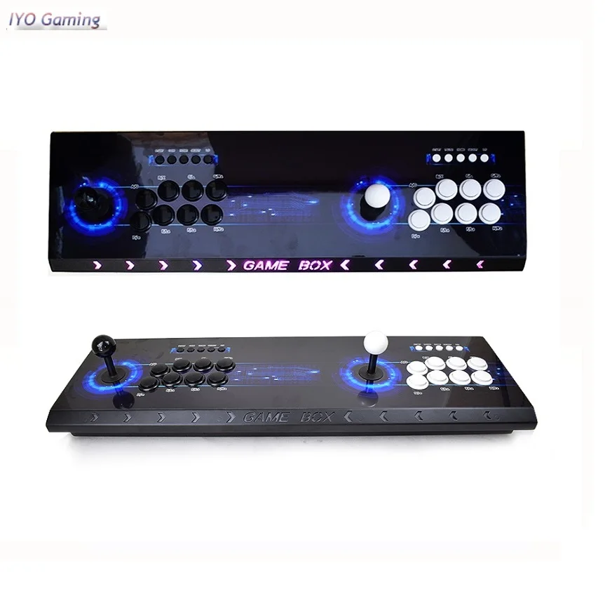 

Pandora 10 2263 Arcade Console USB Joystick Arcade Buttons With Light 2 Players Control Retro 3D Arcade Game Box