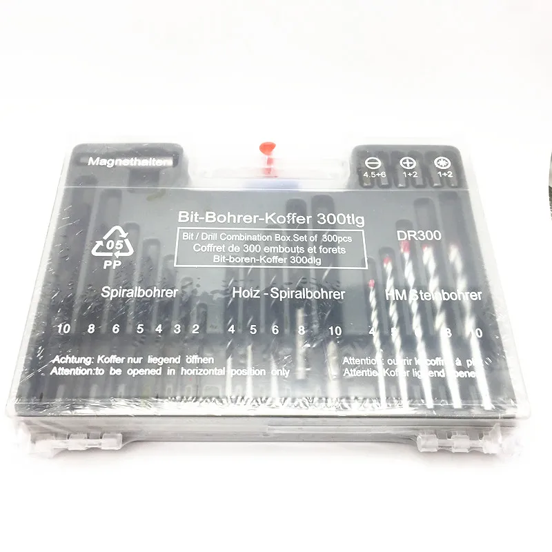 300pcs Twist drill woodworking drill bit Expansion screws Household