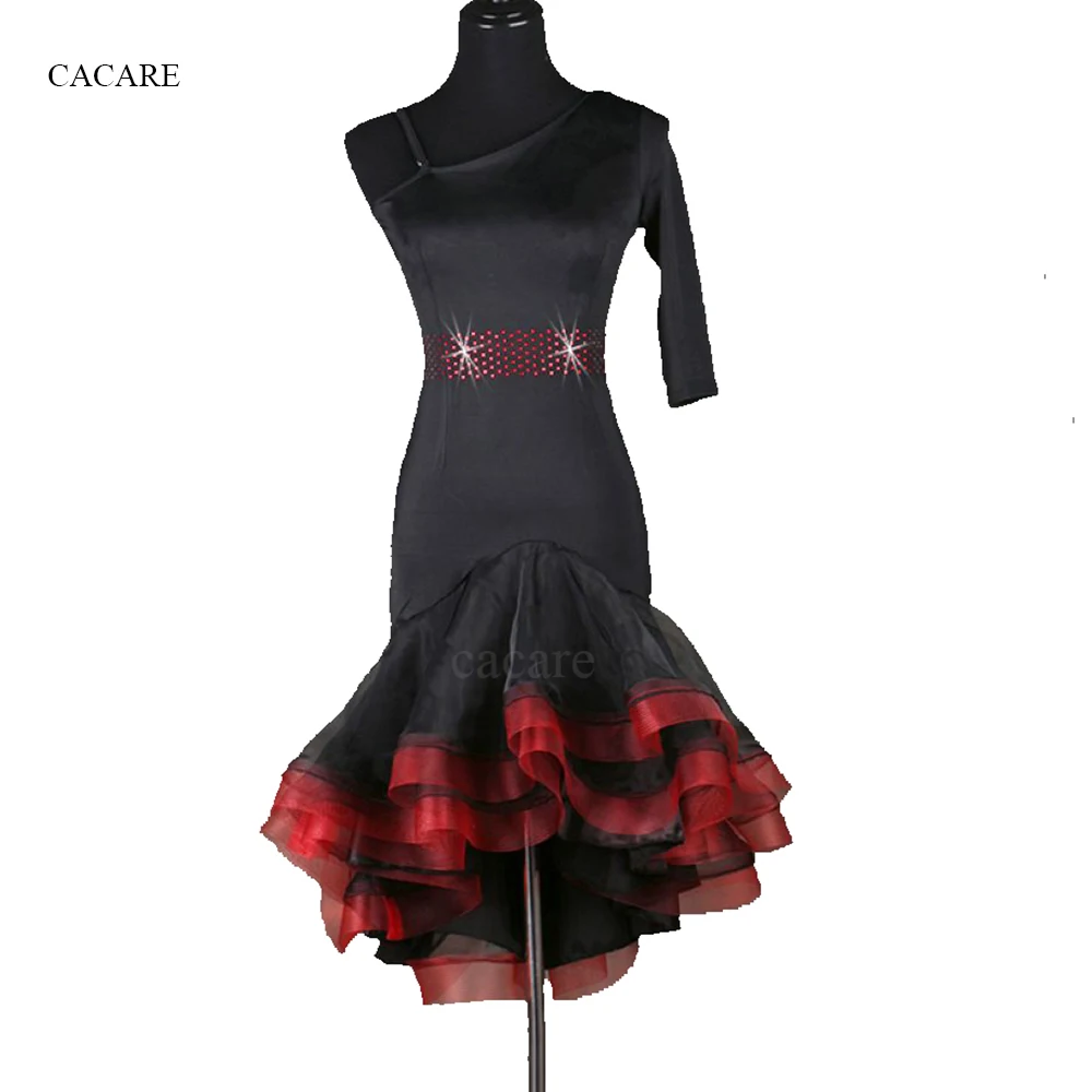 

CACARE Latin Dance Dress Women Latin Dance Competition Dresses Fringed Dress Salsa Costumes Ballroom D0292 Customize