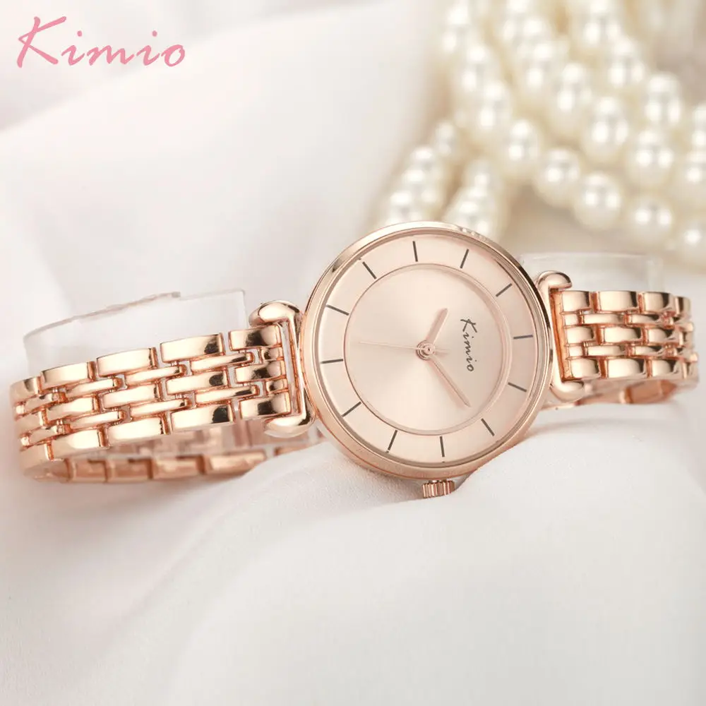 Kimio золотые часы женские креативные стальные женские часы с браслетом женские часы Relogio Feminino Montre Femme