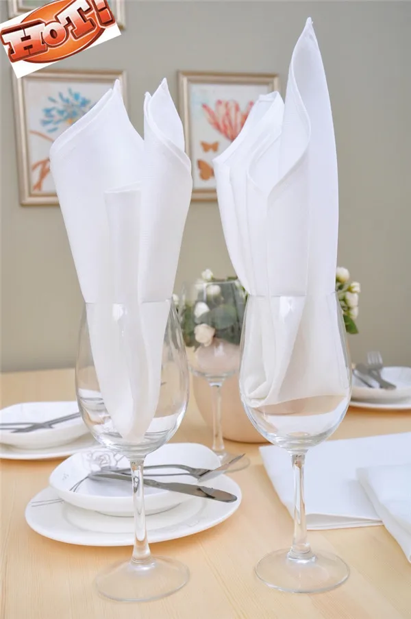 100pcs 18''x18'' Wedding Cloth Napkins wedding table napkins Linen cotton napkin on Aliexpress