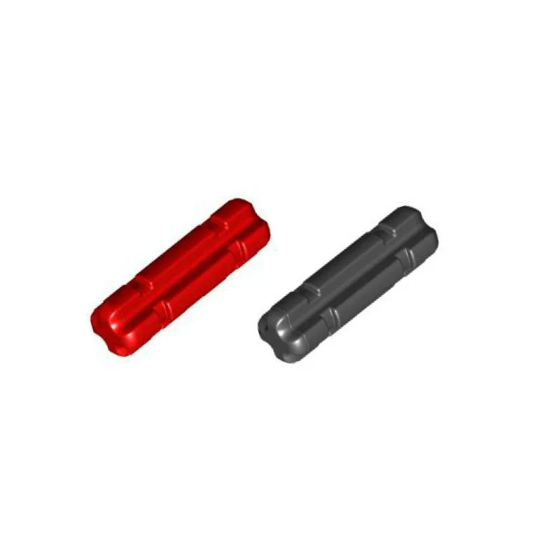 Lego 100 New Red Technic Axle 2 Notched Pieces