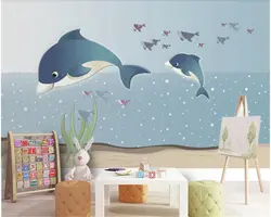 Beibehang papel де parede обои морской Кит детская комната стены Nordic Творческий декоративная живопись hudas красота bebang