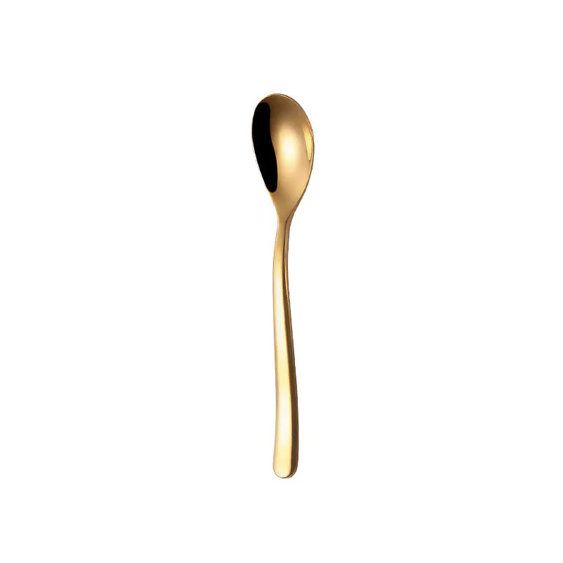 stainless steel Colorful Spoon Long Handle Spoons Flatware Coffee Drinking Tools Kitchen Gadget coffee tea dessert R08 (9)
