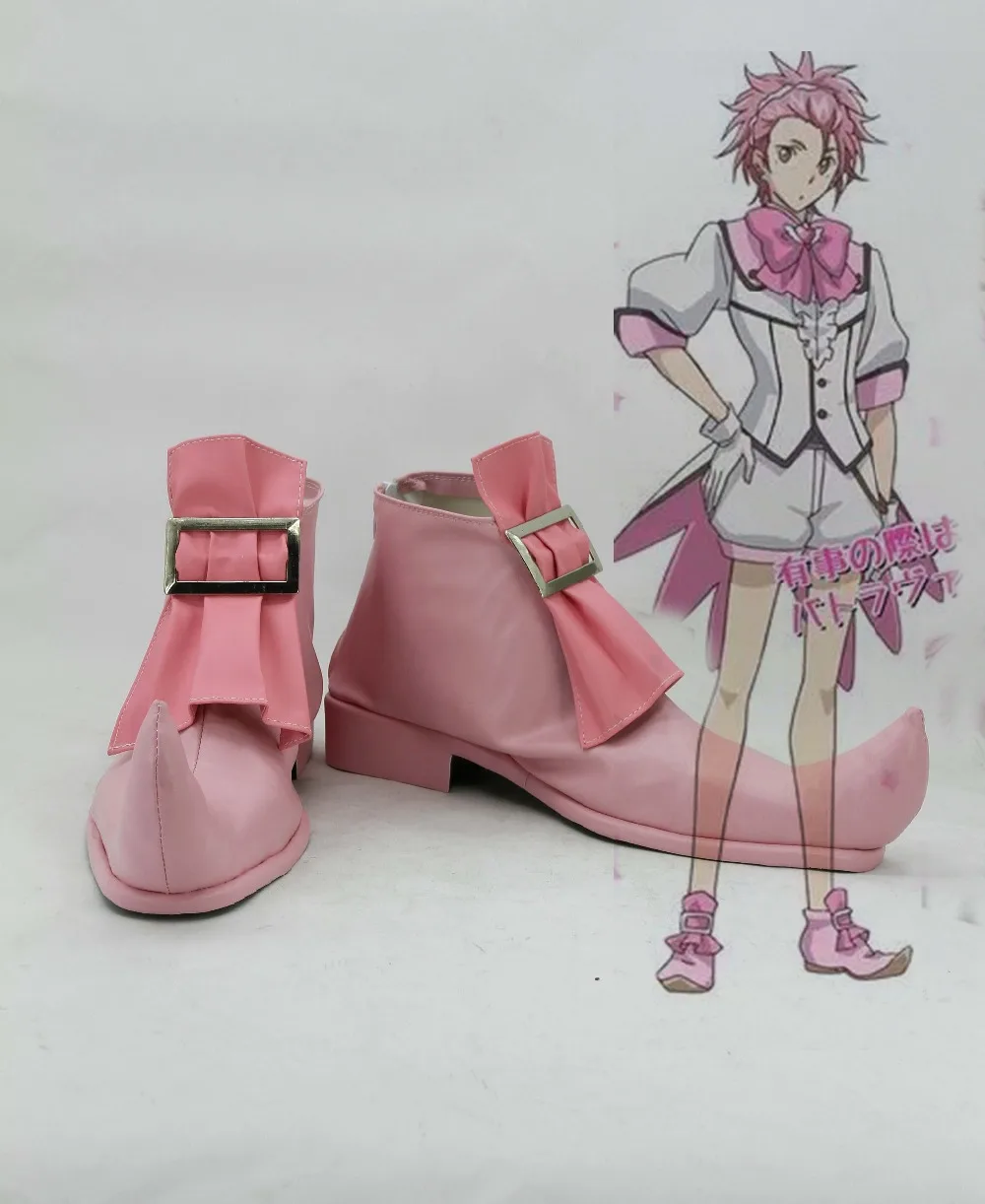 

New female costumes customize Binan Koukou Chikyuu Bouei Bu love! Battle Lover Vesta COSPLAY customized shoes boots costumes