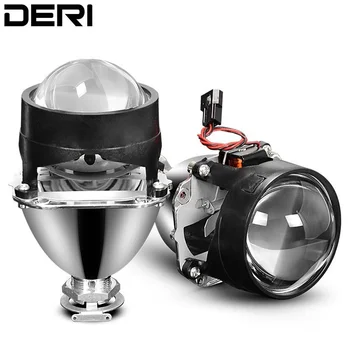 

Fit for H4 H7 Car Headlight Retrofit Styling Mini HID H1 2.5 inch Bi-xenon Projector Lens Headlight Use H1 Bulb projetor farol