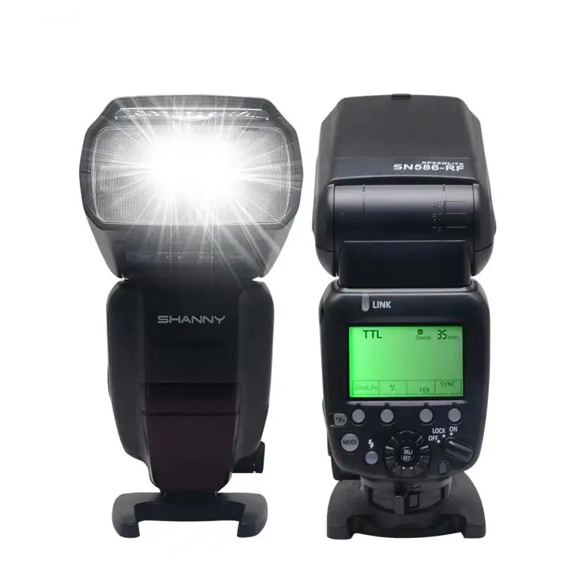 Shanny 2,4G беспроводной HSS Master ttl SN586-RF Вспышка Speedlite для Nikon и Canon DSLR камеры