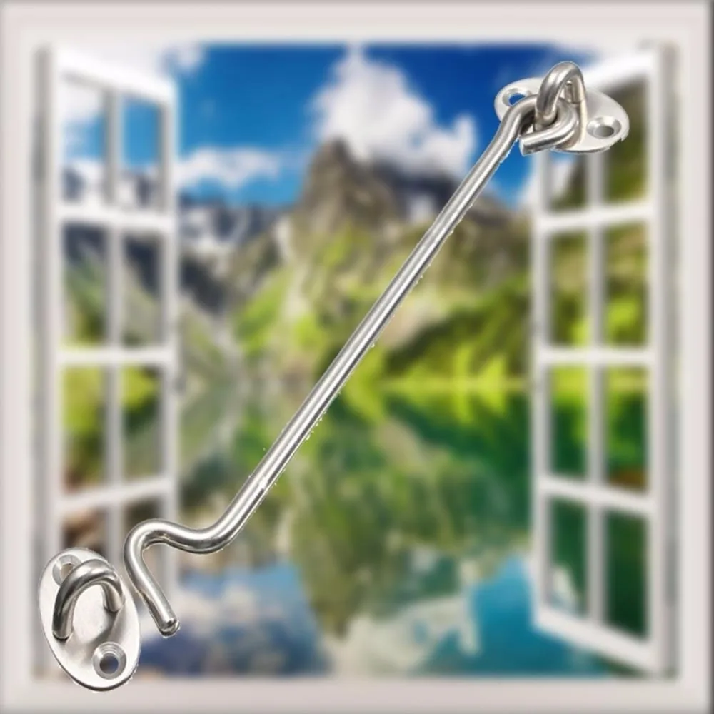 

Catch Eye Cabin Hook Window Shed Gate Door Bolt Latch Lock Holder Houeshold Repair Part W/ S