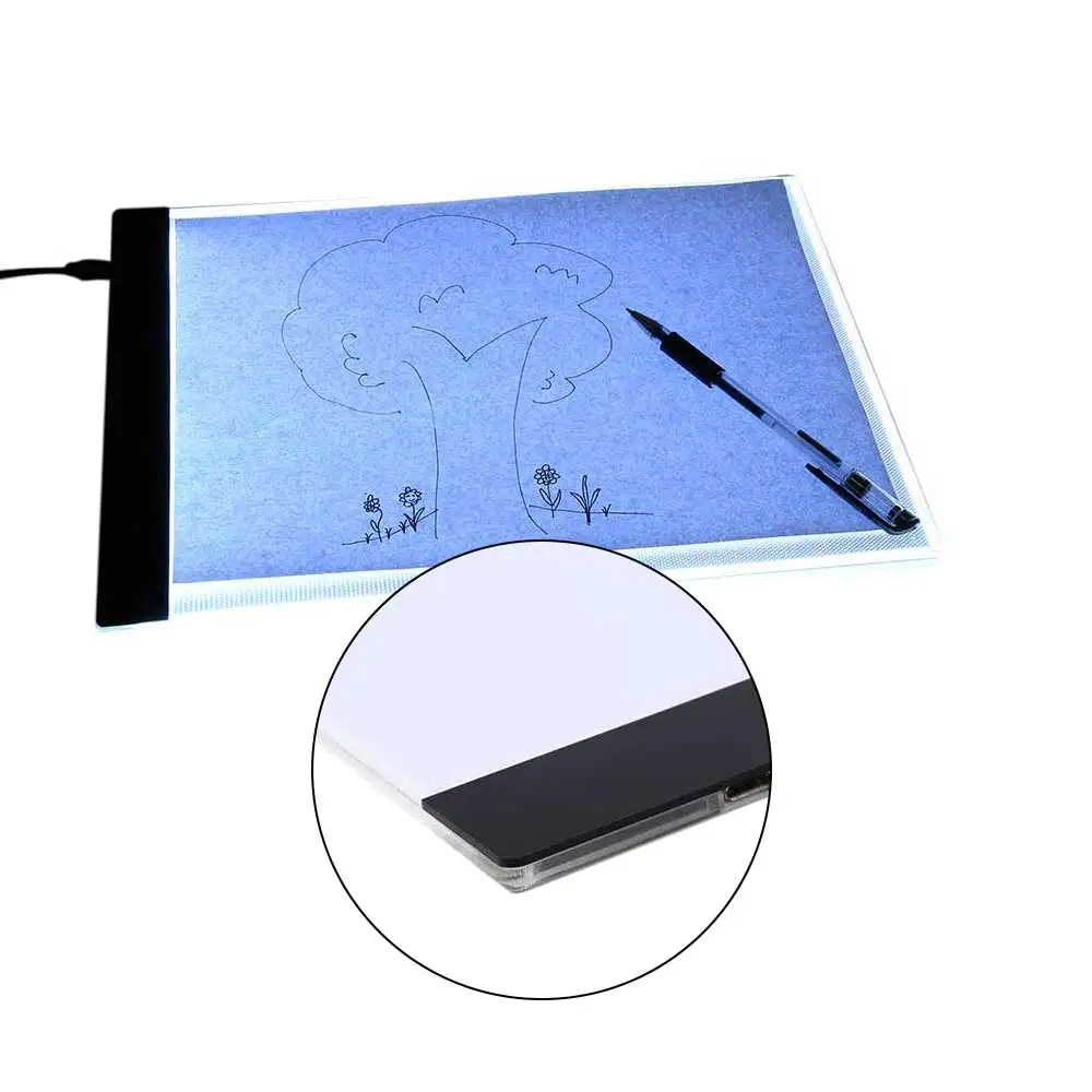 

A4 Painting Drawing Board Magnetic LED Drawing Board Art Stencil Copyboard With USB Cable Copy Table Blank Canvas For Painting