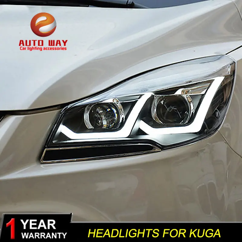 Car Styling Head Lamp case for Ford Kuga Headlights 2013 2015 LED