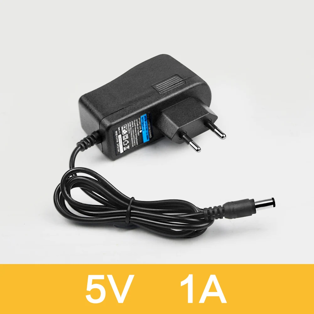 Светодиодные ленты Питание ЕС Plug 5 V DC 12 V 3A 24 V 5A 2A 1A Мощность адаптер переменного тока 220 V трансформатор для Светодиодный свет ленты лампы - Испускаемый цвет: 5V 1A