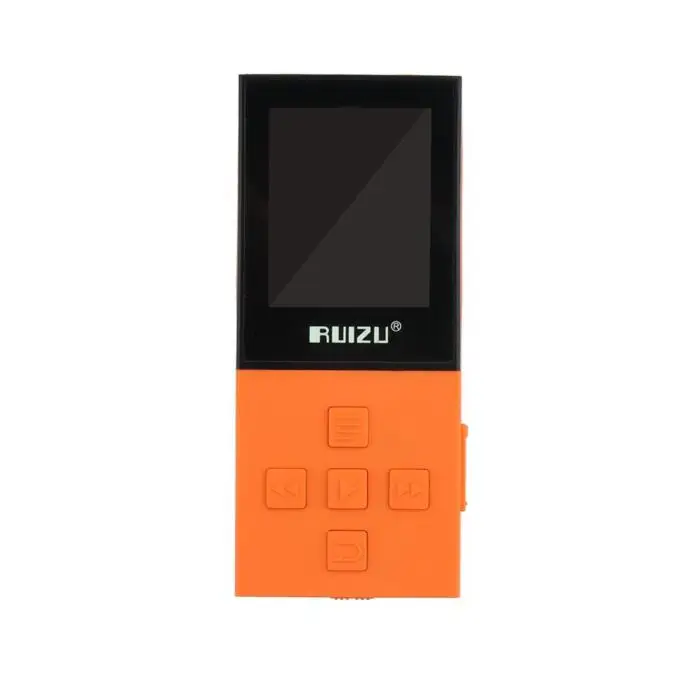 RUIZU X18 Bluetooth спортивный MP3 плеер 8 Гб музыкальный аудио плеер высокого качества без потерь рекордер FM Bluetooth 4,0 бесплатный подарок - Цвет: orange