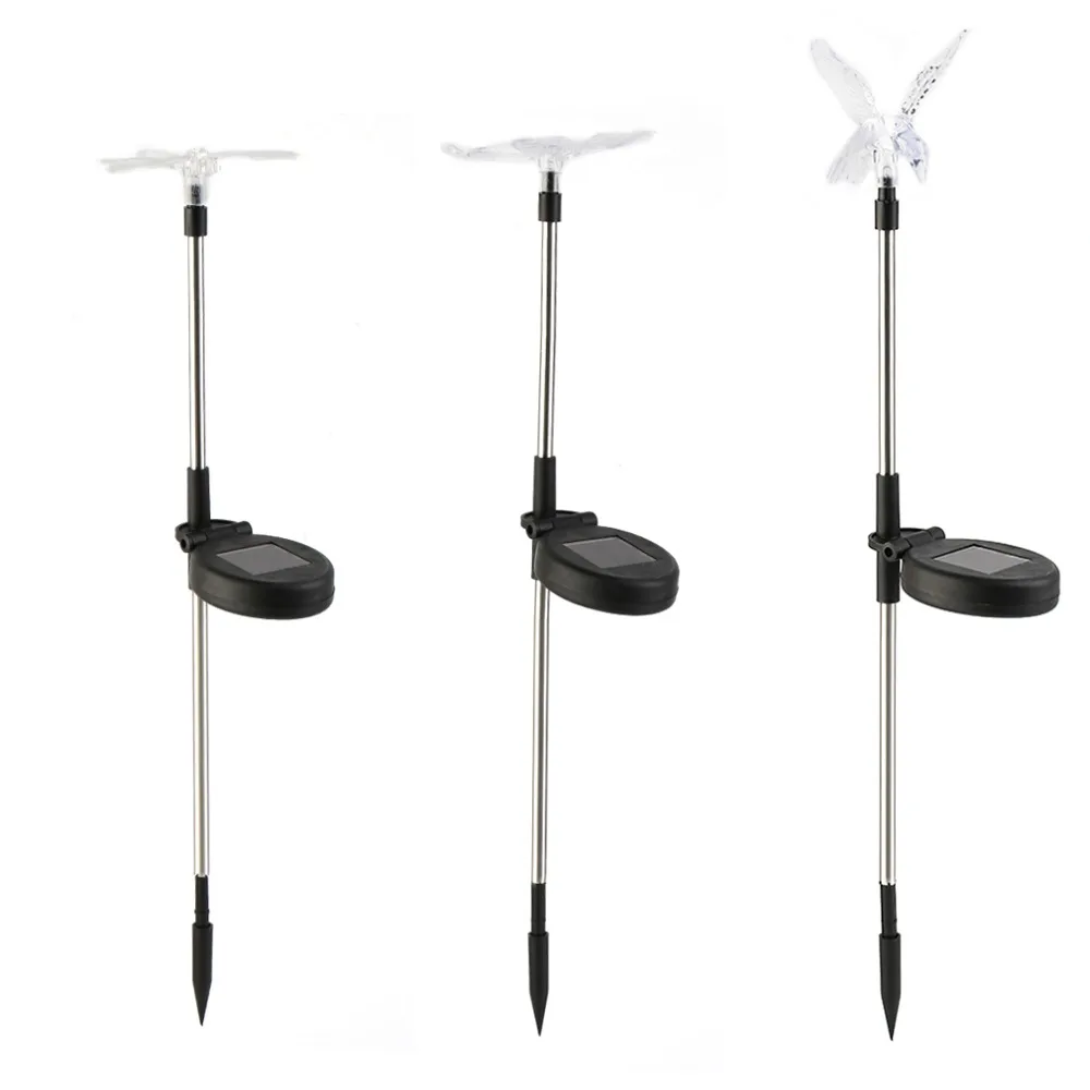 

Multicolor LED Solar Light Outdoor Dragonfly/Butterfly/Bird Lawn Lamps Solar LED Path Light Outdoor Garden Lawn Landscape Lamp