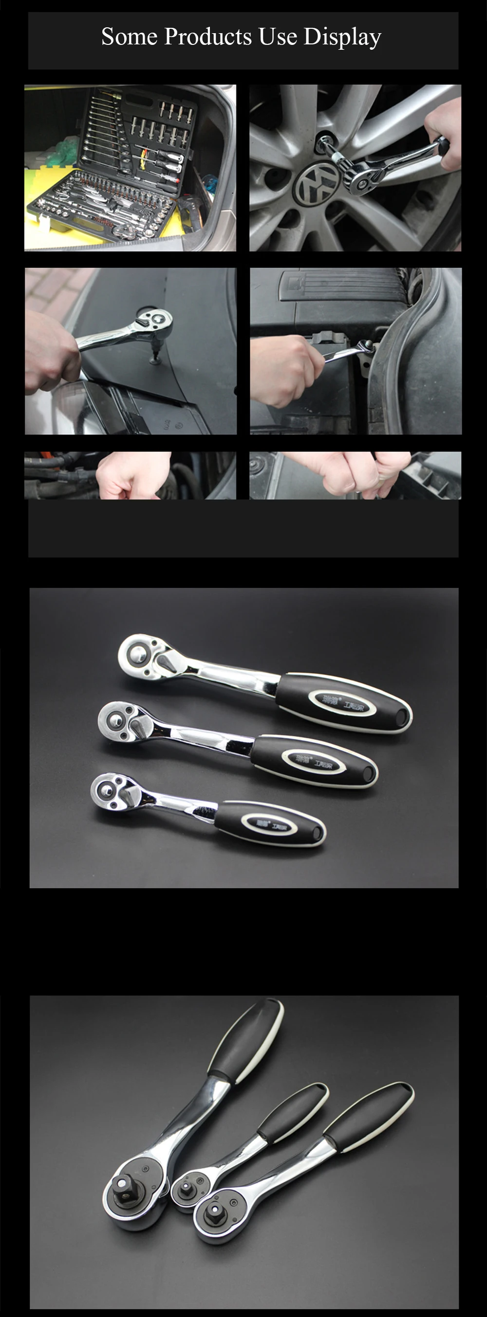 HGhomeart Hand tool Set Car Repair Tools Ratchet Socket Wrench Tool Set of Batch Head Home Repair Tool Set