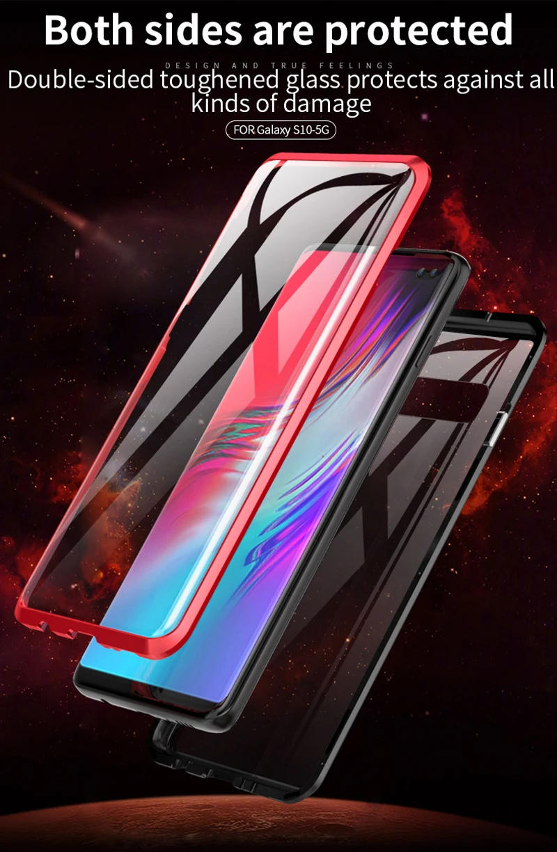 Najtaniej Przednia i tylna szklana obudowa do Samsung S10 5G etui S10 Plus e 360 ochronna metalowa tylne obudowy do futerałów Galaxy S10 5G