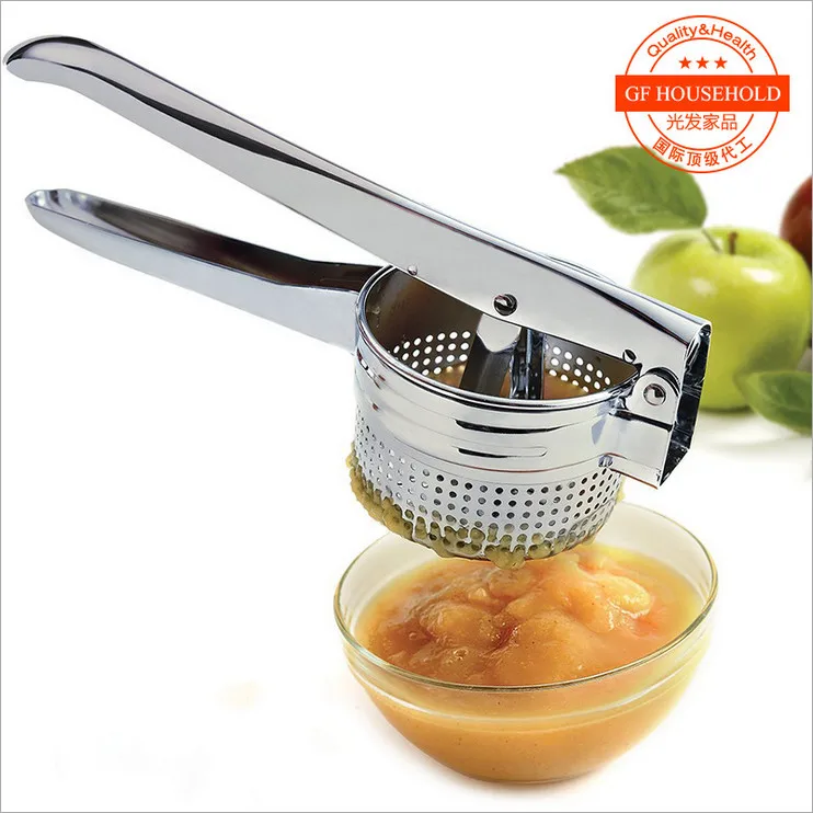 Stainless Steel Garlic Presses Potato Masher Ricer Puree Vegetable Fruit Press Maker Garlic Presser Mashed potato