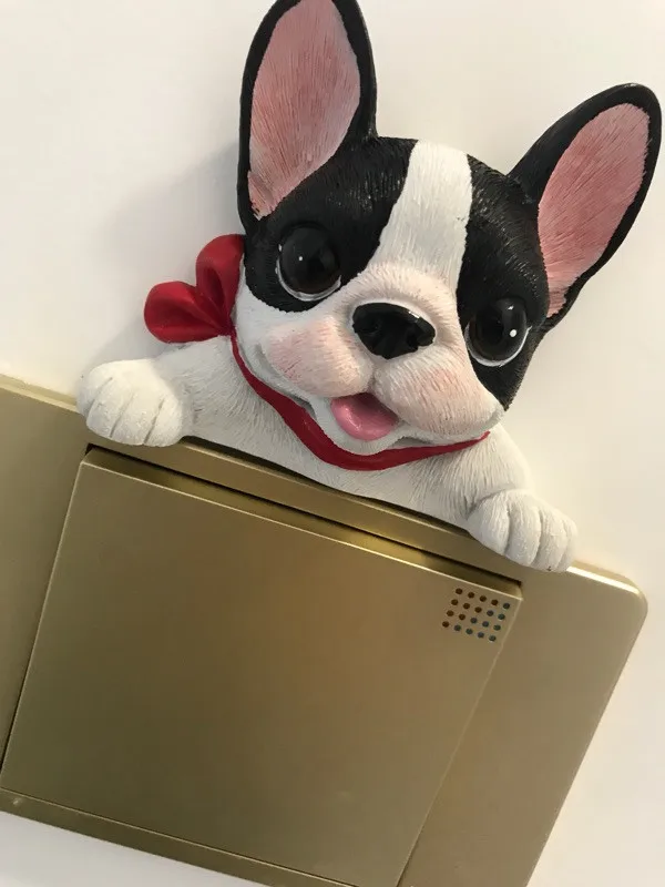 French Bulldog cute puppy dogs resin switch stickers fridge magnets - Buyer's Show 8
