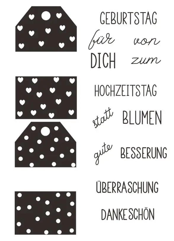 

German Clear Stamp Or stamp for DIY Scrapbooking/Card Making/Kids Fun Decoration Supplies A279