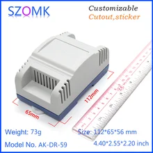 1 шт 112*65*56 мм дизайн пластиковый корпус умный дом Электрический din-рейка ящик для инструментов счетчик энергии пластиковый блок управления