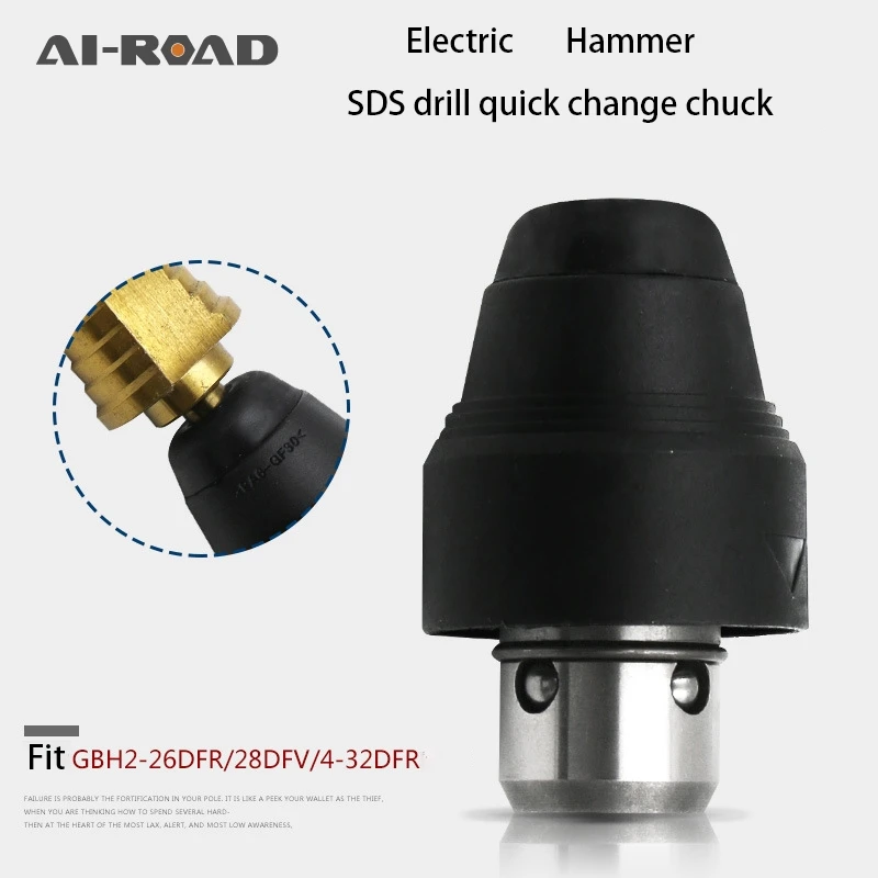 SDS Drill Chuck Replacement for Bosch GBH2-26DFR GBH2-28DFV GBH4-32DFR Tool Holding Fixture Hammer Drills Change Fittings