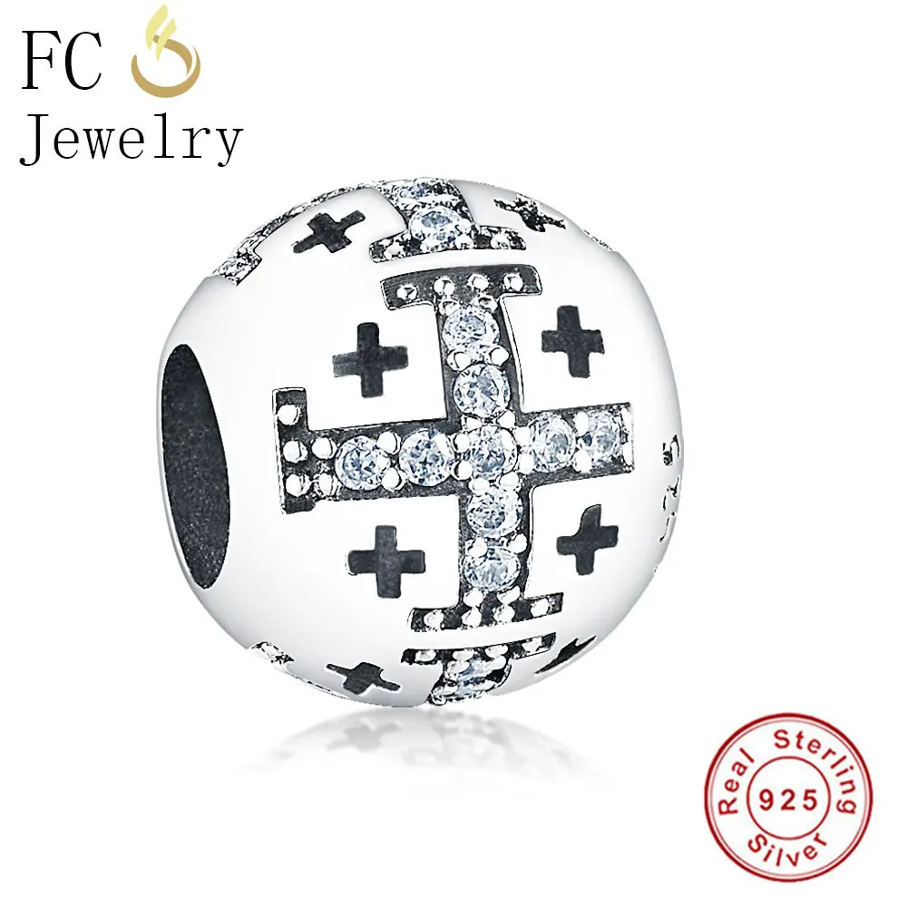 Fit Original Pandora Charms Bracelet European Christ Faith Christian