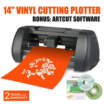 

New 14" Vinyl Cutter Sign Cutting Plotter Machine W/ Artcut Software 375mm USB