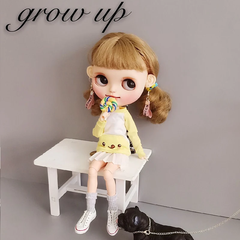 1 шт. милые модные спортивные толстовки с длинным рукавом топы для Blyth Licca Azone OB24 1/6