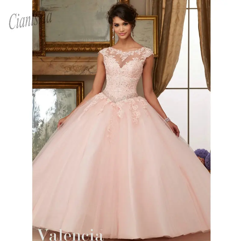 sweet 15 dresses light pink