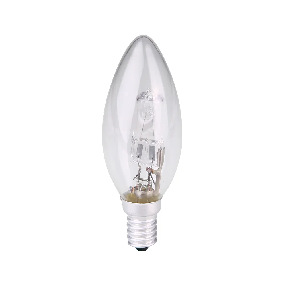 E14 Halogen Lamp Bulb Candle Shape AC 220V 240V Lighting Household