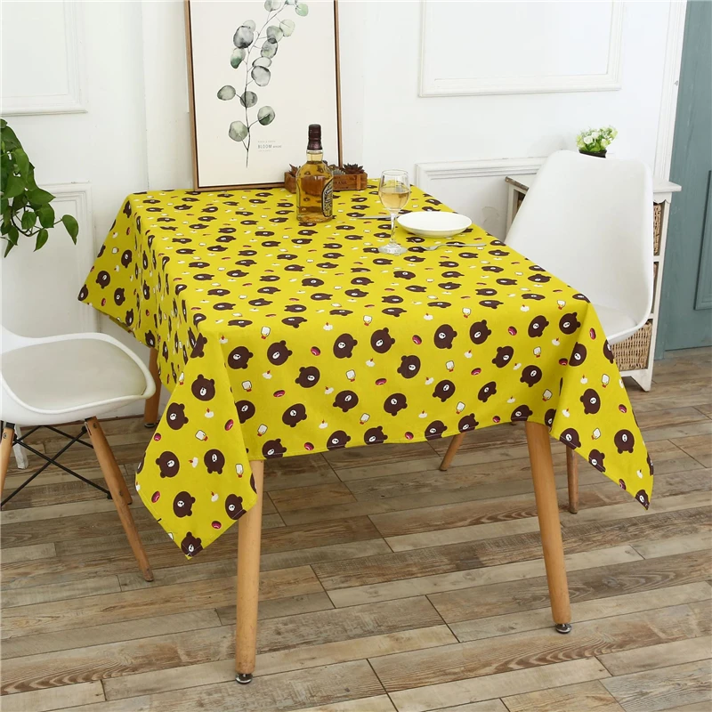 Oilcloth on The Kitchen Table Cloth Cotton Linen Children Tablecloth Dining Table Cover for Kitchen Wedding Table Tablecloth 40