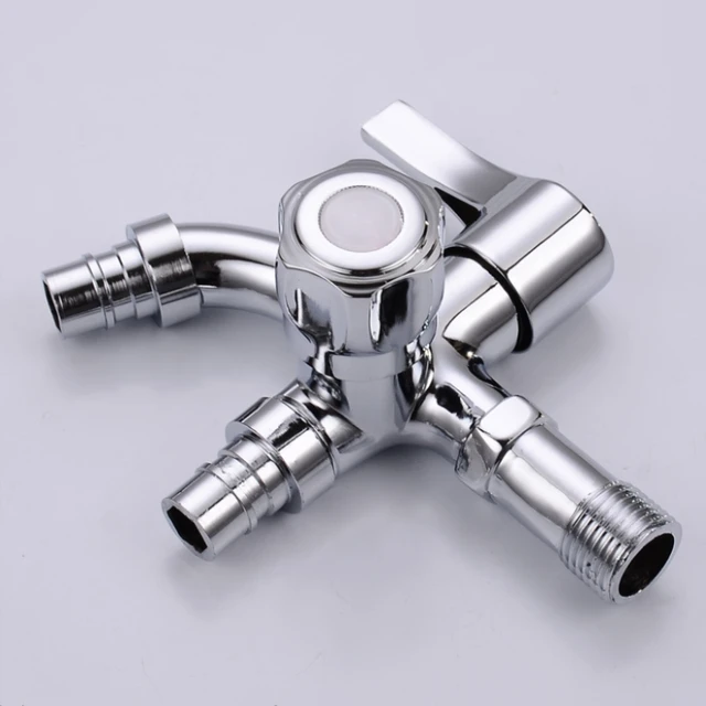 1pc Multi function Faucet Double Faucet Quick Open Single Cold Bibcocks