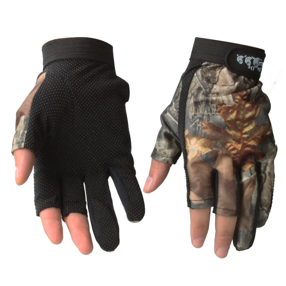Lure Fishing Non slip Gloves Exposed Three or Five Finger Protection