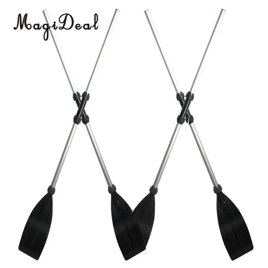 

MagiDeal 2Pc/Set 210cm Aluminum Kayak Paddle Boat Oars Canoe Rafting Detachable Paddles for Water Sport Inflatable Boat Supplies