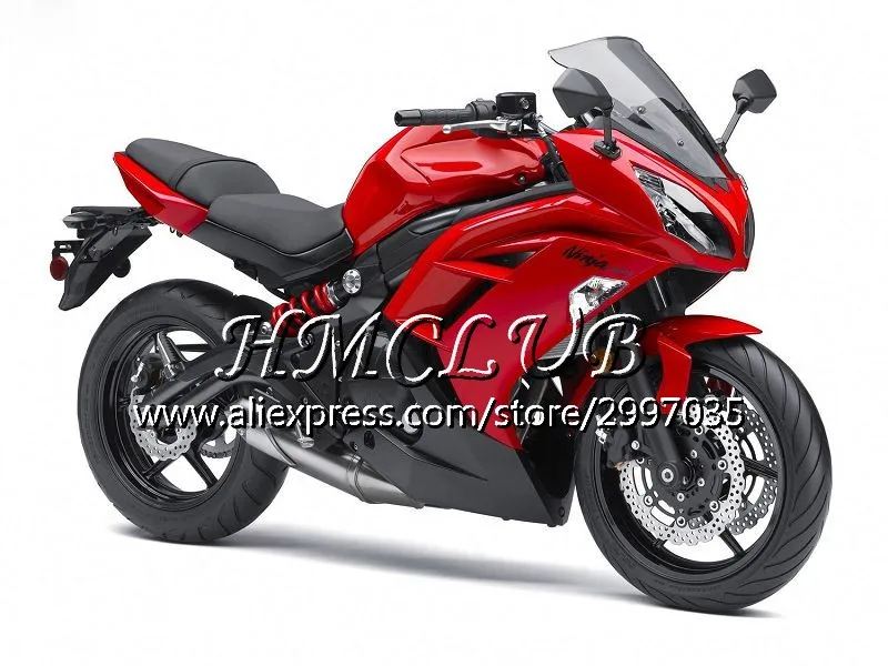 Инъекции для KAWASAKI NINJA 650R ER-6F 2012 2013 69HC. 0 ER 6F Ninja650R ER6 F ER6F 12, 13, 14, 15 лет, Обтекатели новые винно-красного цвета - Цвет: No. 13