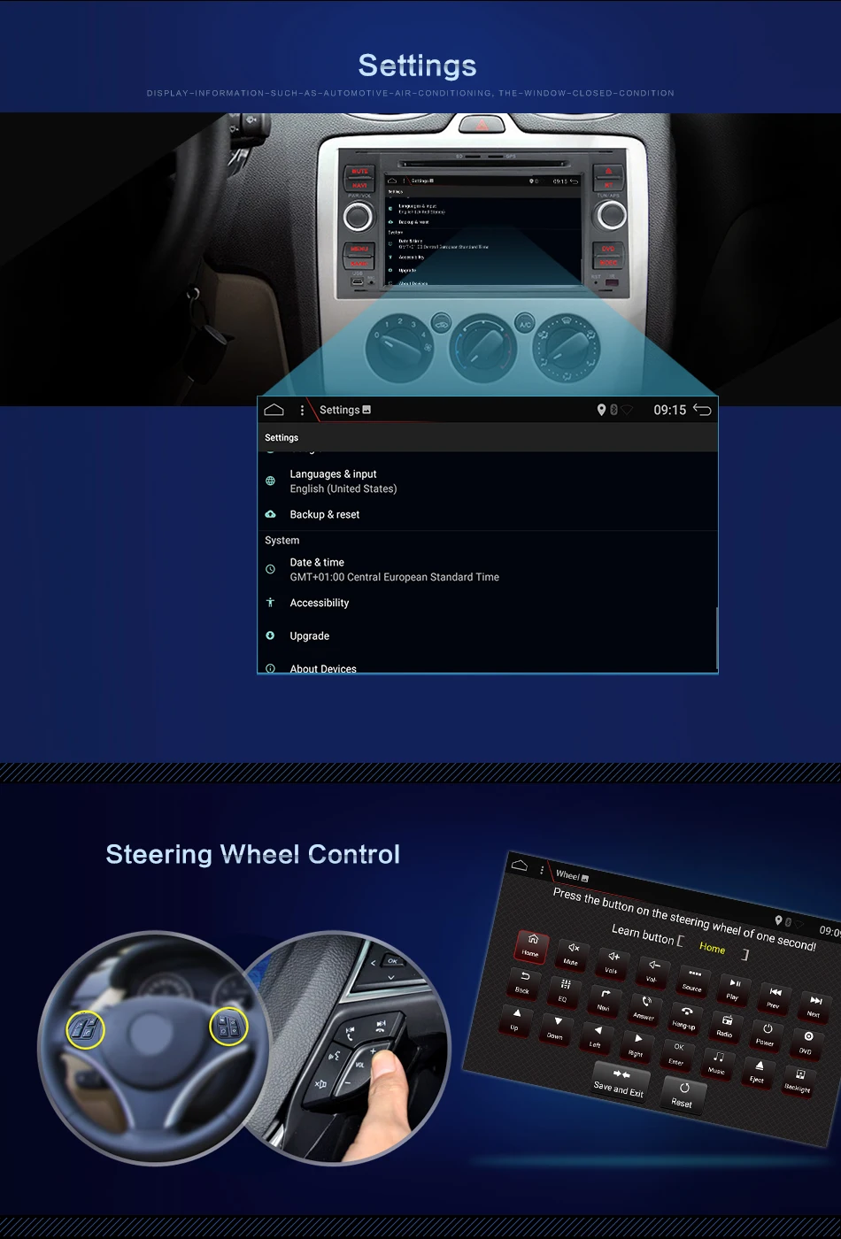 Excellent Bosion 2DIN Car DVD Player Multimedia For Ford Fiesta Ford Focus 2 Mondeo 4 C-Max S-Max FusionTransit Radio GPS Navigation 23