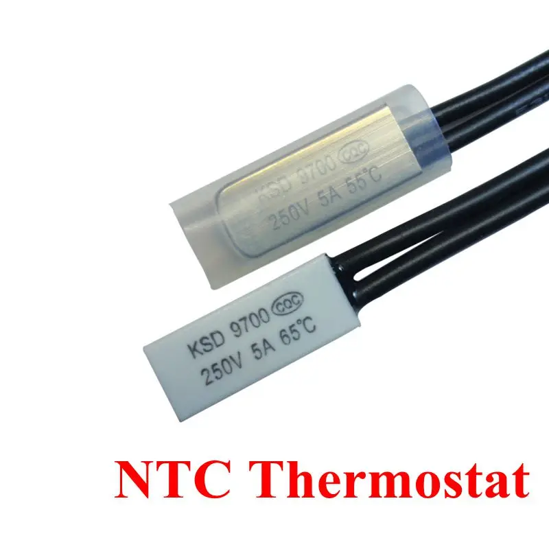 

5pcs Thermostat 0C-240C KSD9700 10C 15C 20C 25C 35C 35C Bimetal Disc Temperature Switch N/O Thermal Protector degree centigrade