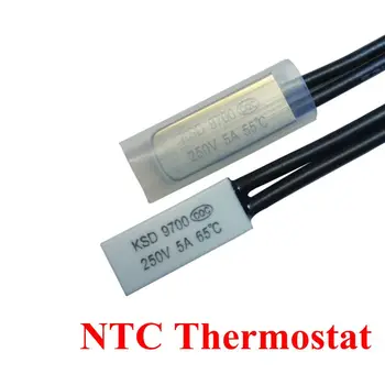 Termostato 0C-240C KSD9700 10C 15C 20C 25C 35C 35C 35C Bimetal, interruptor de temperatura de disco N/O, Protector térmico de grados centígrados, 5 uds. 1