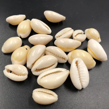 

30pcs 1.0-2.0cm Small Bulk Cut Beach Sea Natural Shell Conch Beads Cowry Cowrie Tribal Jewelery DIY Craft Accessories holes