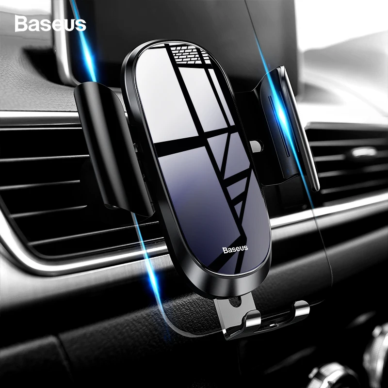 

Baseus Car Phone Holder For iPhone Xs Max X 8 7 Samsung S8 S9 Gravity Air Vent Mount Car Holder Stand Mobile Phone Car Support