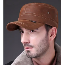 Hl019 echt leder baseball kappe mode box Hut/Kappe 2016 neue männer marke armee nubukleder mütze, hut