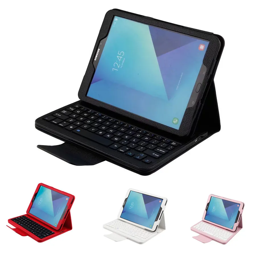 

High Quality Bluetooth Keyboard Case For Samsung Tab E 9.6 T560 wireless Keyboard Leather Cover + free Stylus