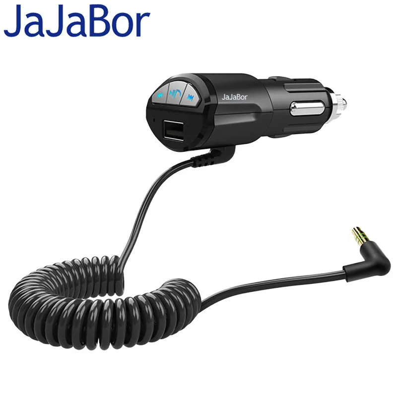 JaJaBor автомобильный комплект громкой связи Bluetooth 3 0 A2DP 5 мм AUX стерео аудио
