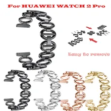 Прочная застежка практичный браслет из нержавеющей стали с цепочкой Смарт-часы ремешок для HUAWEI Watch 2 Pro Прочный и прочный#88