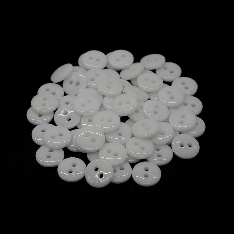 

SHINE 500pcs Resin Sewing Buttons Scrapbooking Round Lucency Black white 2 Holes Pattern Costura botones bottoni botoes new