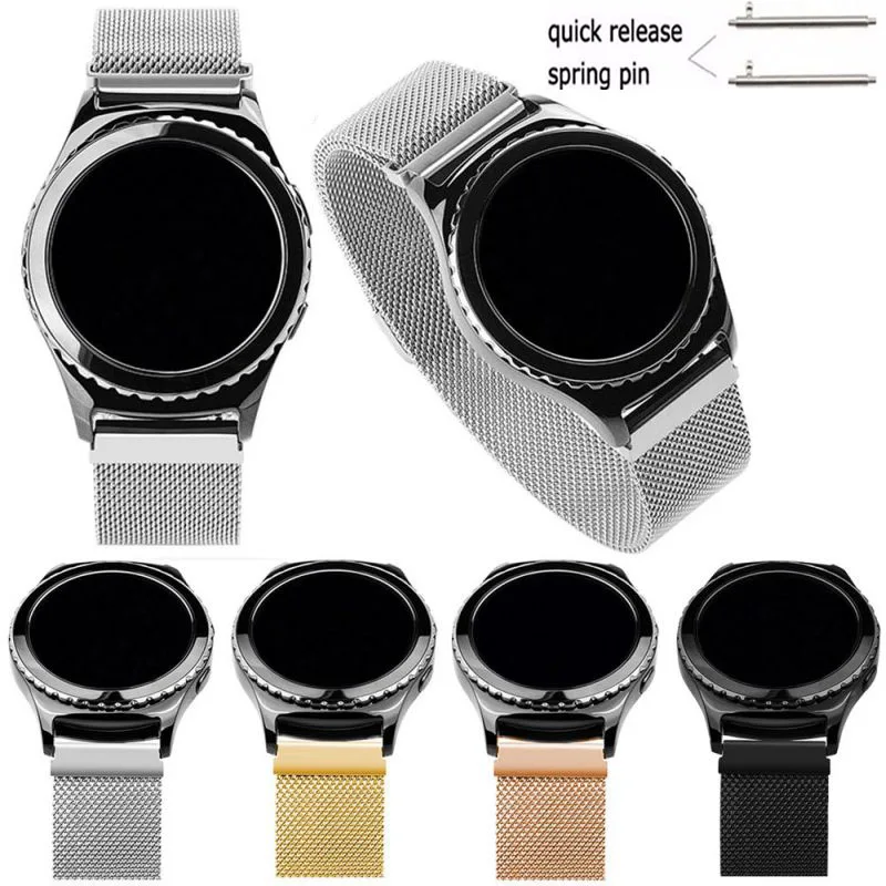 

Hot Selling General Quick Release Watch Strap Milanese Magnetic Closure Stainless Steel Watch Band Replacement Strap 20mm 22mm