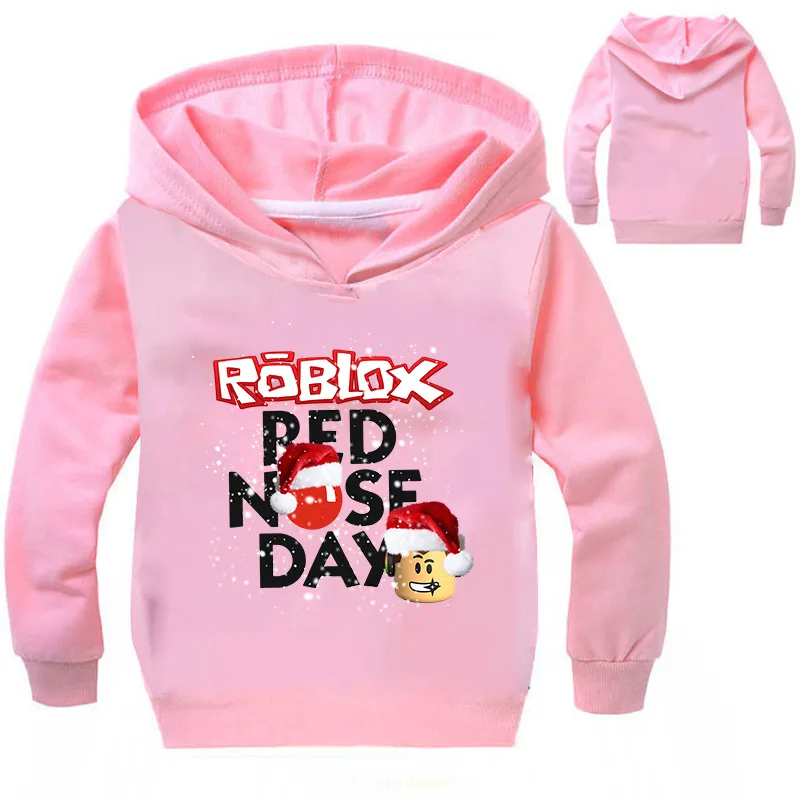 2018 Children Roblox Shirt With Christmas Hat Print Spring Shirt