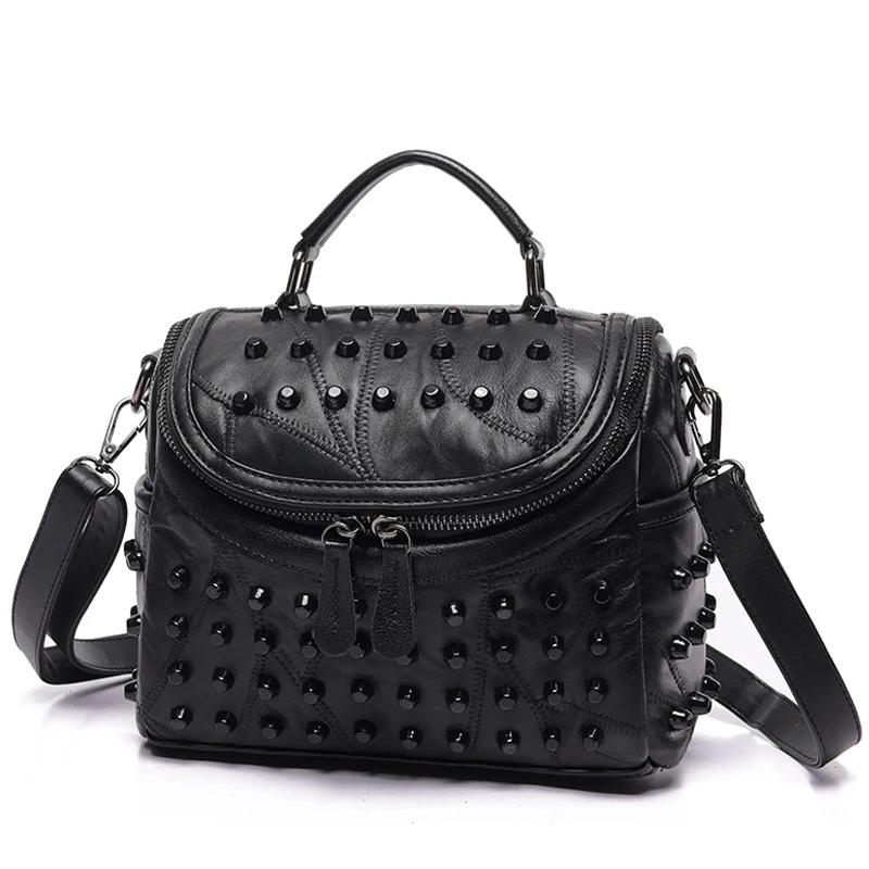 2019 Luxury Women Genuine Leather Bag Sheepskin Messenger Bags Handbags Famous Brands Designer Female Handbag Shoulder Bag Sac
