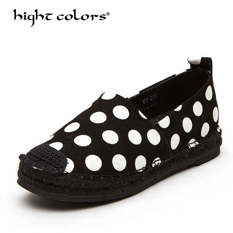 polka dot ballet flats